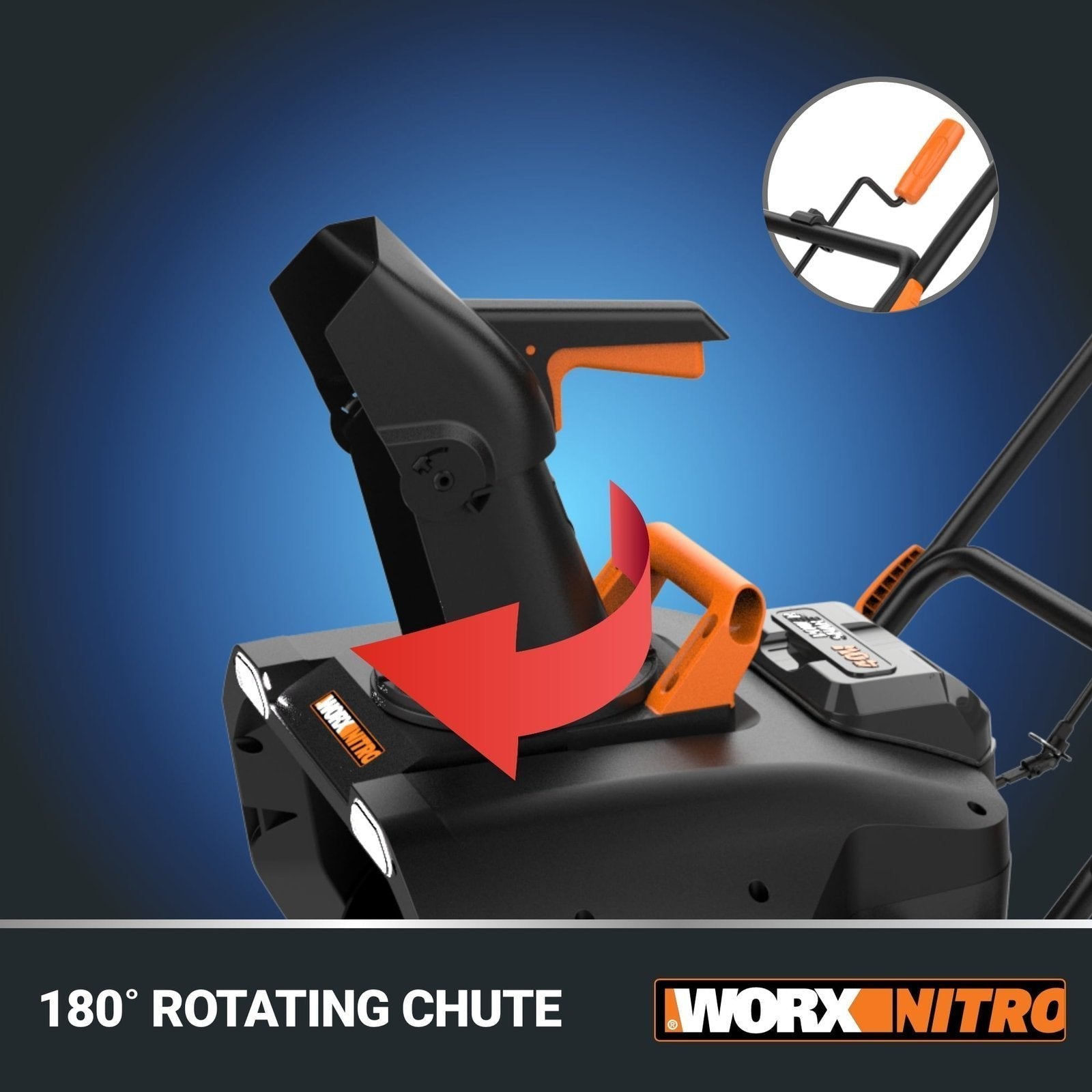 Worx WG471 40V Power Share 20" Cordless Snow Blower with Brushless