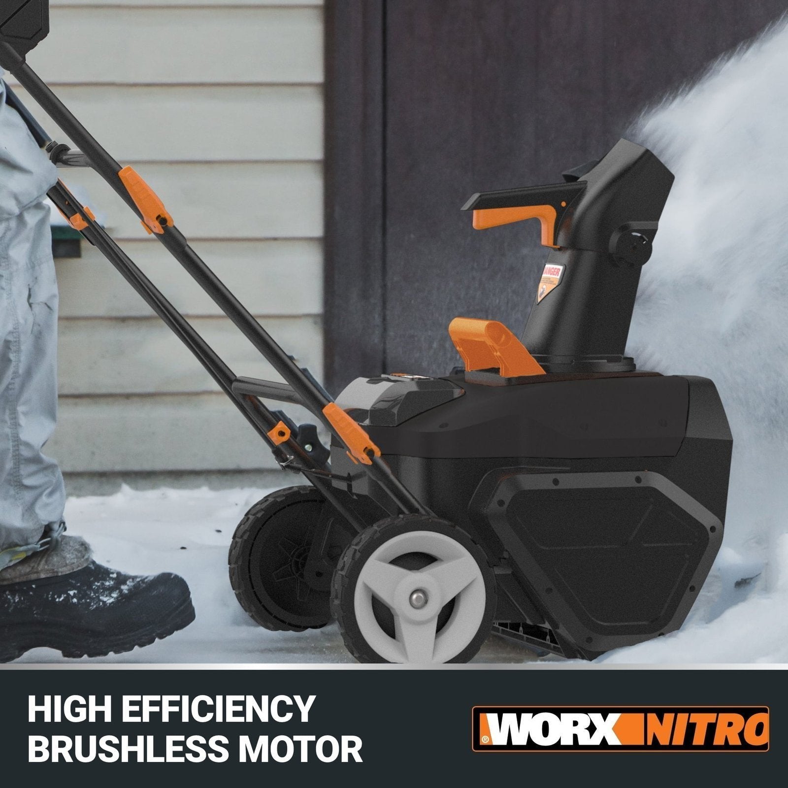 Worx WG471 40V Power Share 20" Cordless Snow Blower with Brushless