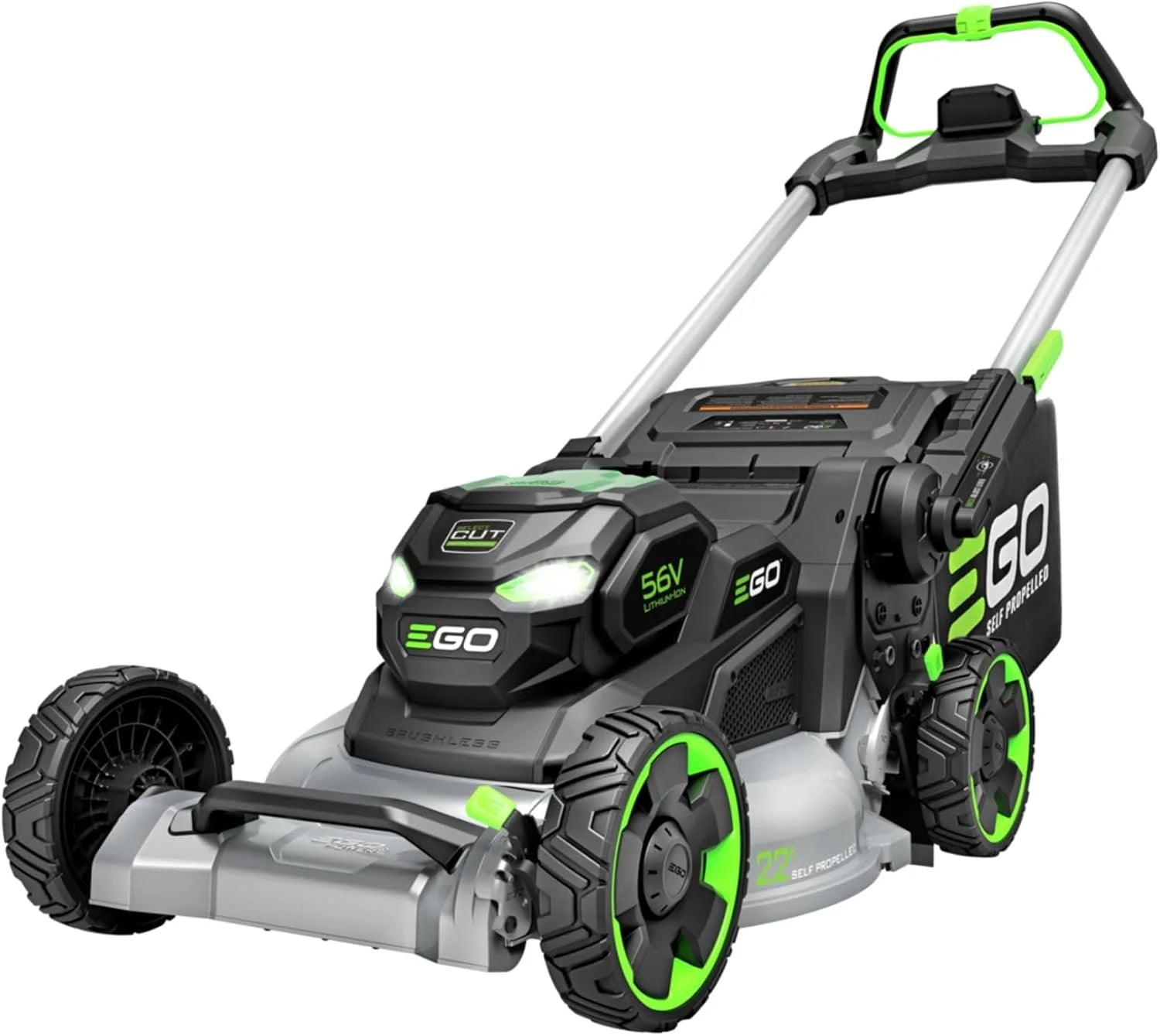 EGO Power+ LM2200SP 22" Aluminum Deck Select Cut Self-Propelled Lawn Mowers.