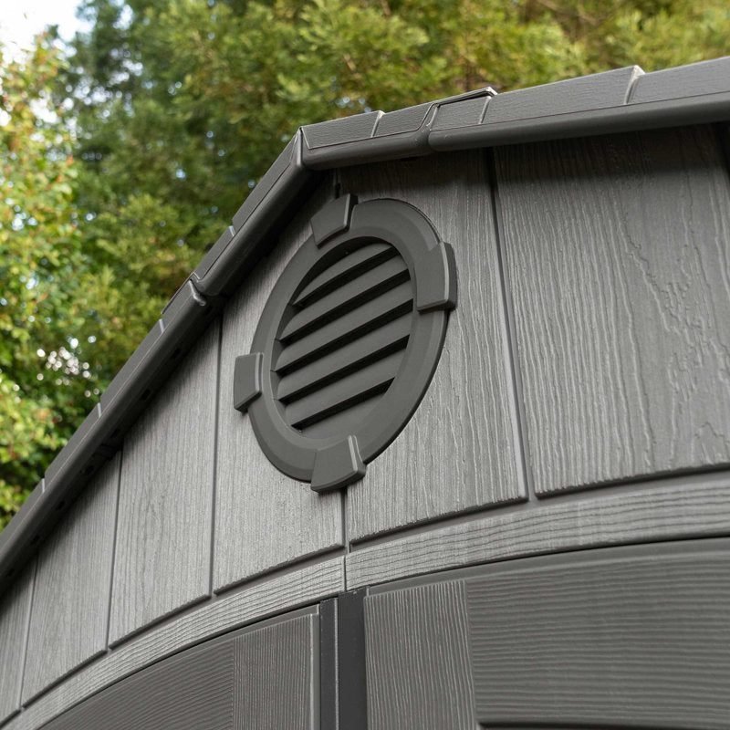15 Ft. x 8 Ft. High-Density Polyethylene (Plastic) Steel Reinforced Outdoor Storage Shed