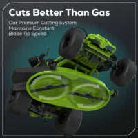 Greenworks 60V 42" Cordless Battery CrossoverT Riding Lawn Mowers.