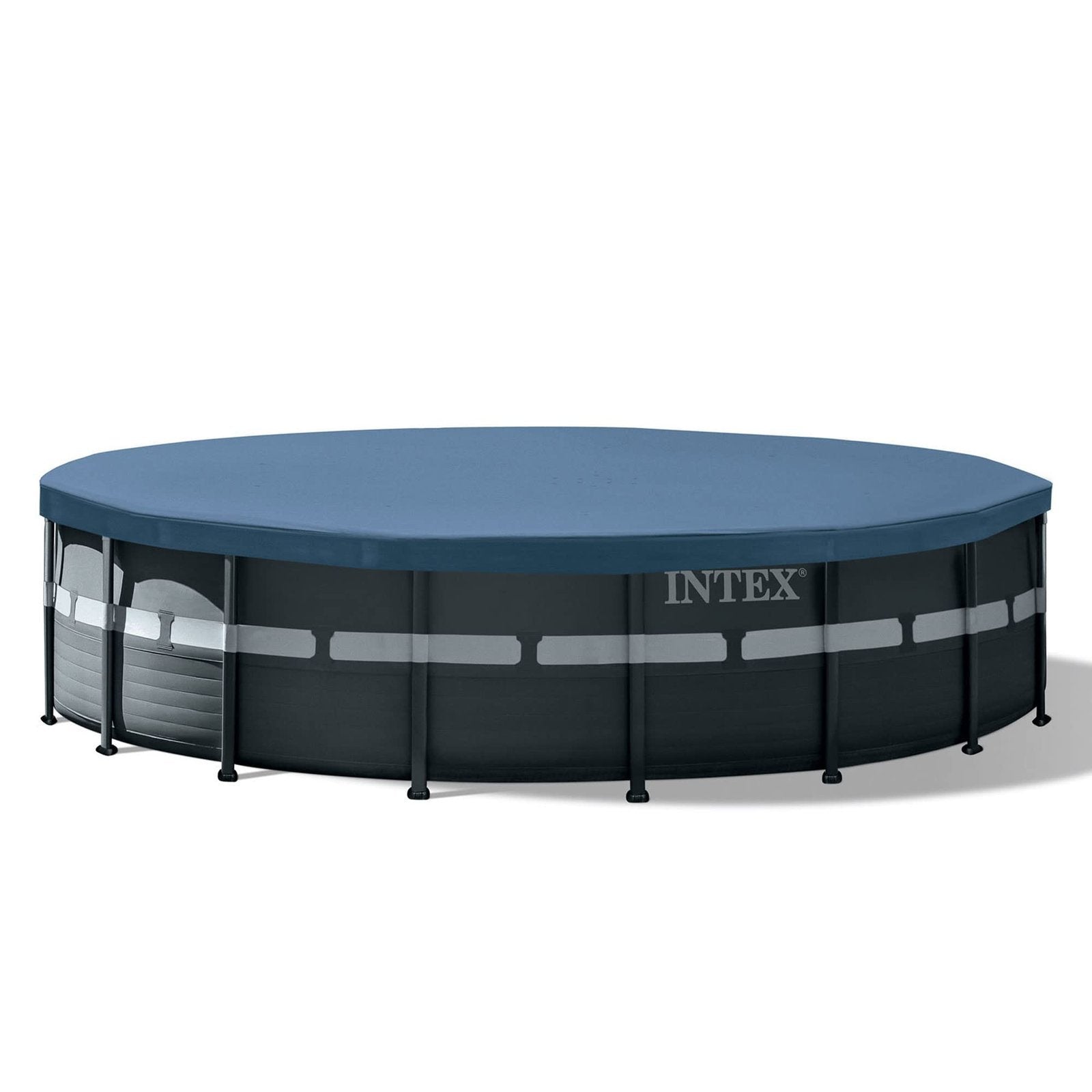 Intex Ultra XTR Frame 18′ x 52" Above Ground Swimming Pool with Sand Filter Pump, Ladder, Cover, & Maintenance Accessory Kit with Vacuum and Skimmer