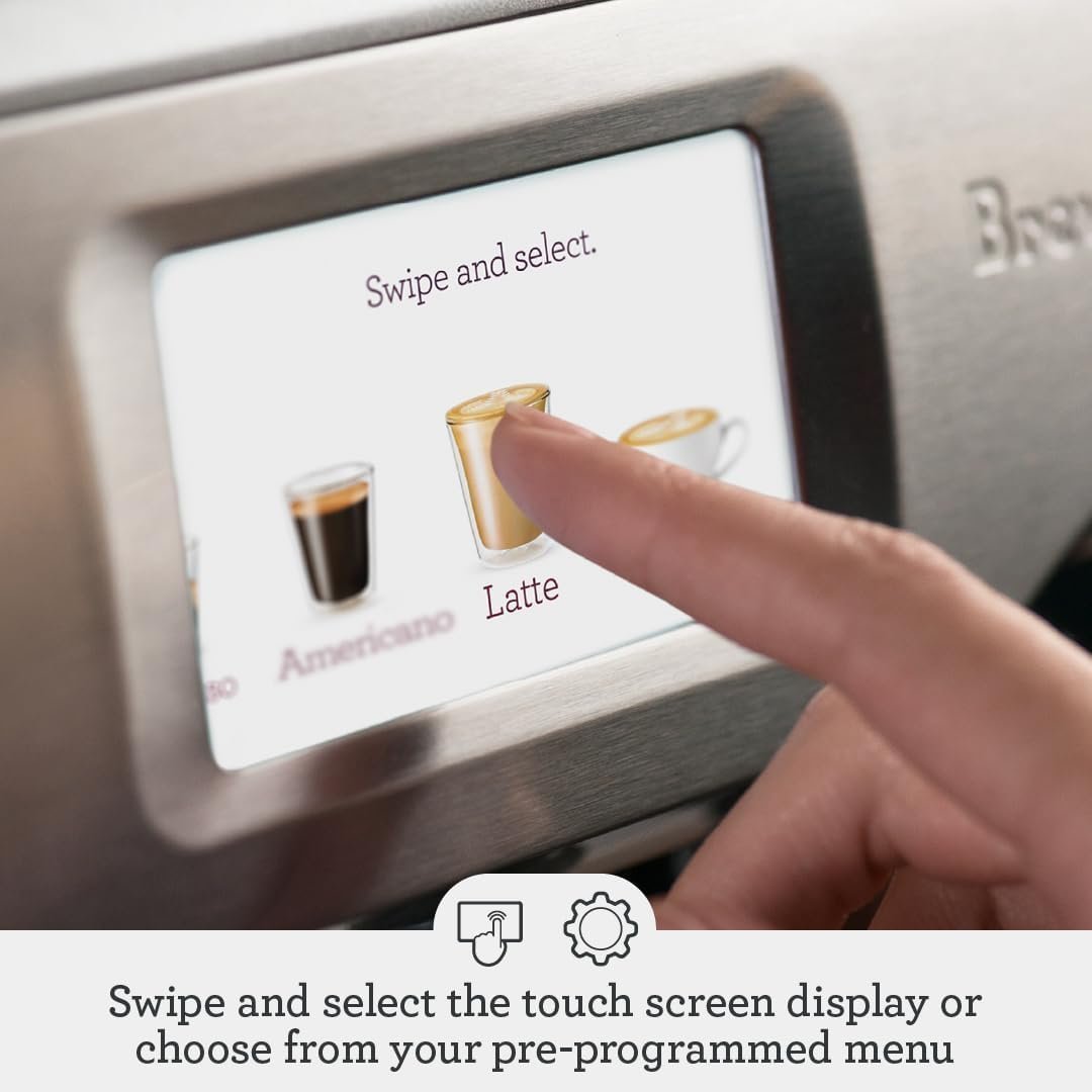 Breville Barista Touch Espresso Machine BES880BSS, Brushed Stainless Steel