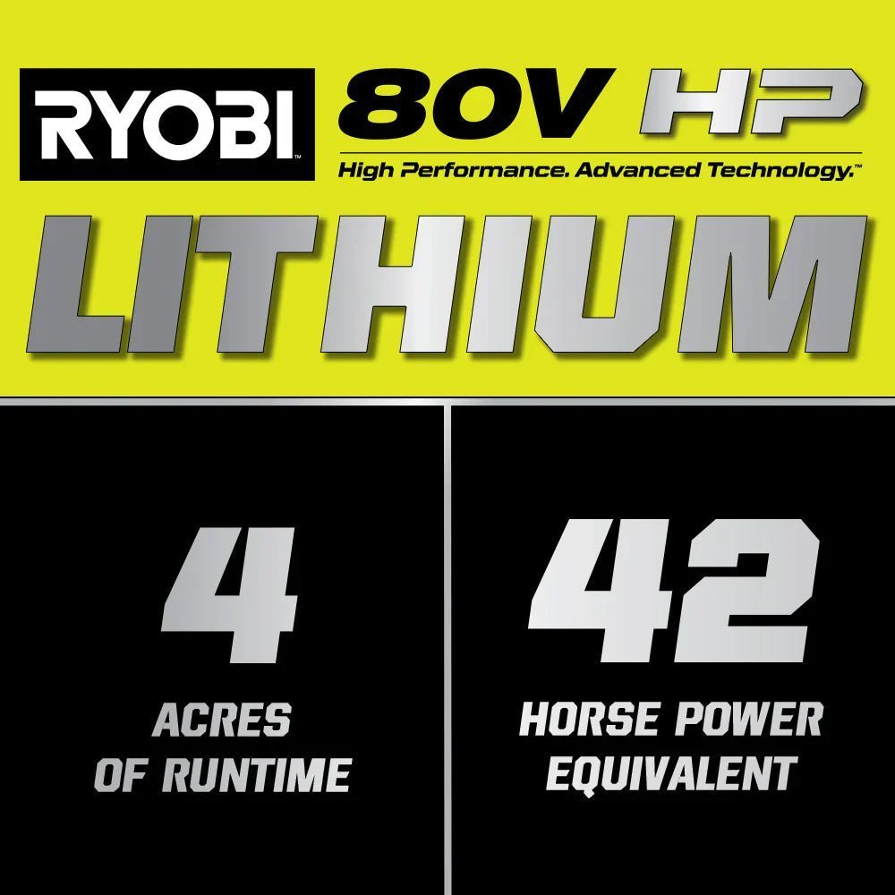80V Max HP Lithium 54" Brushless Electric Zero Turn Lawn Mower