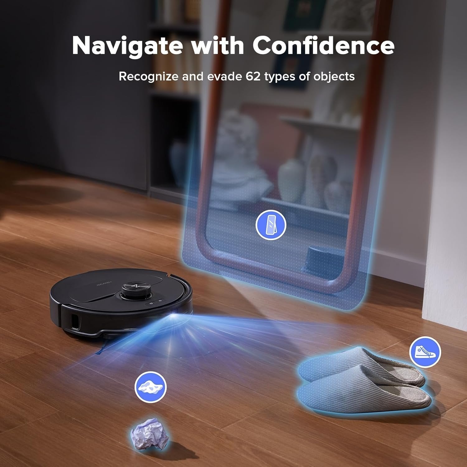 Roborock Qrevo Edge S5A Robot Vacuum & Mop, 18,500Pa, Zero-Tangle