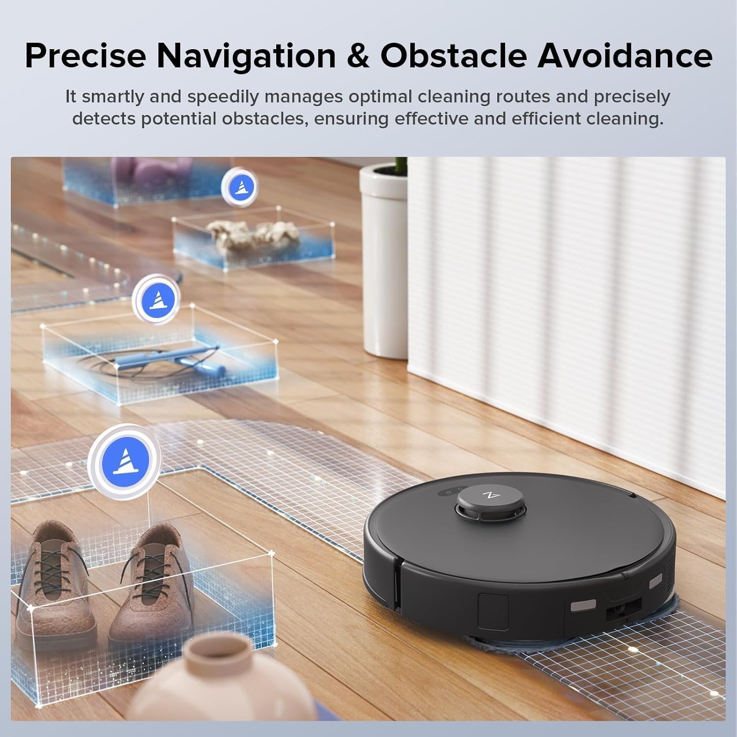 Roborock Qrevo Edge S5A Robot Vacuum & Mop, 18,500Pa, Zero-Tangle