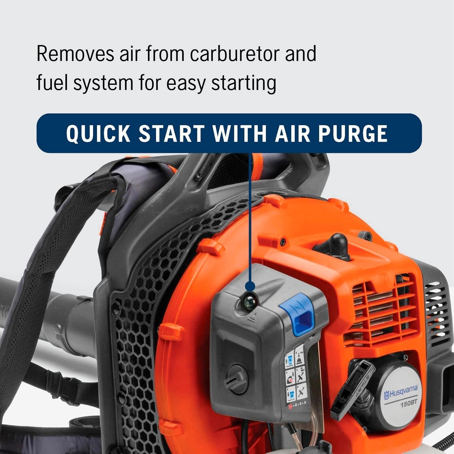 Husqvarna 150BT Gas Backpack Leaf Blower 51cc, 765 CFM, 270 MPH