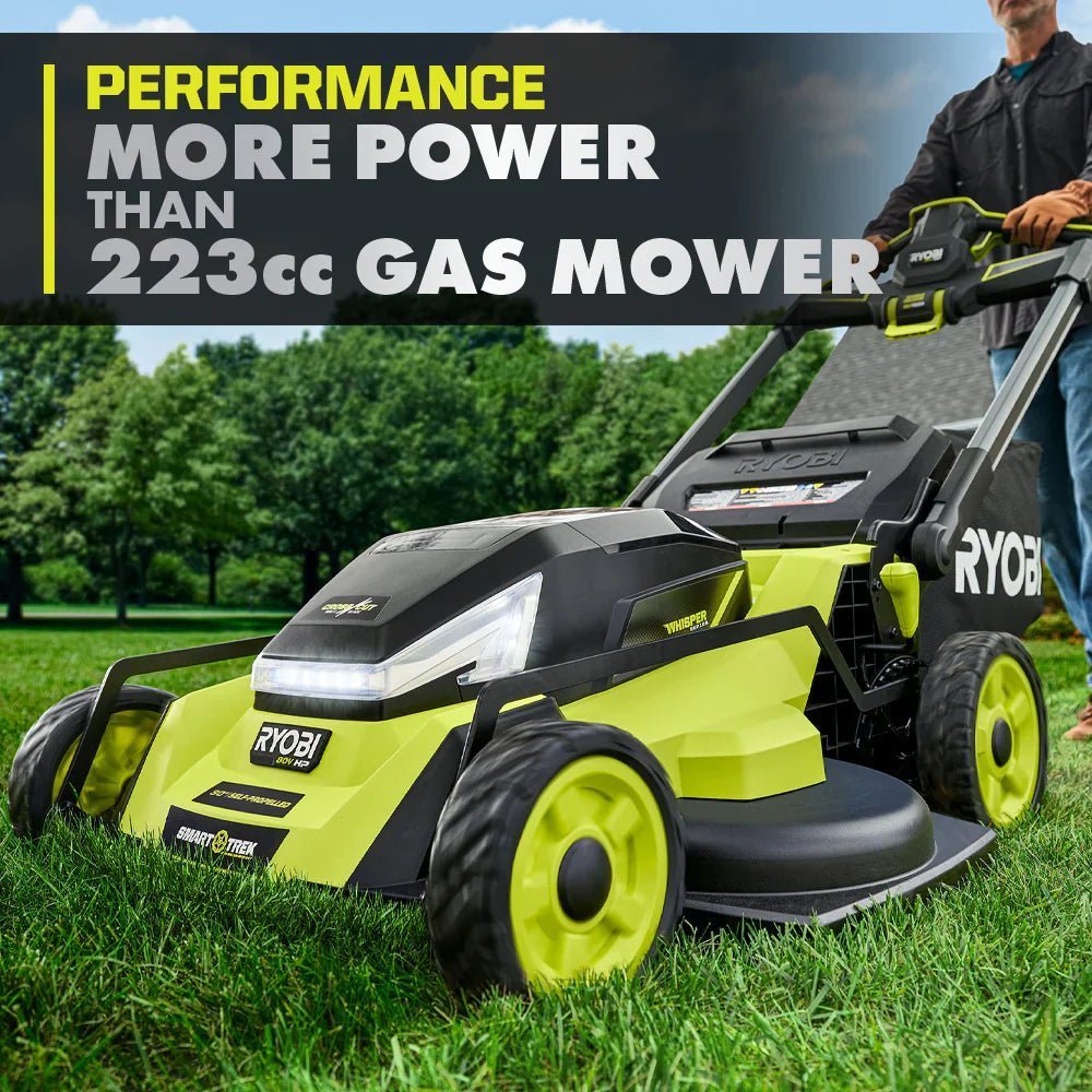RYOBI 80v Hp brushless 30" self-propelled dual-blade lawn mower kit