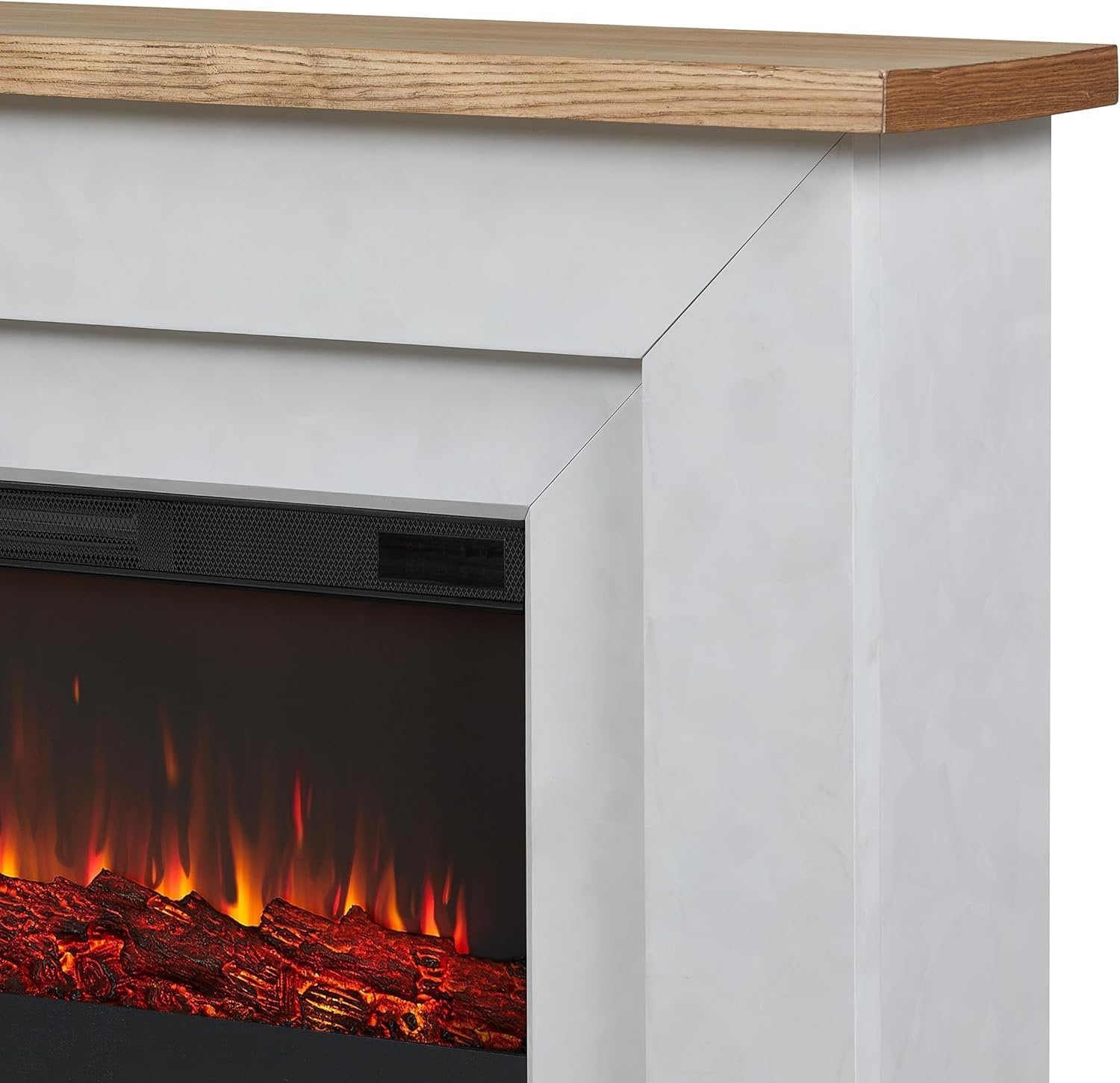 Real Flame Malie 68" Electric Fireplace with Mantel & Remote Control