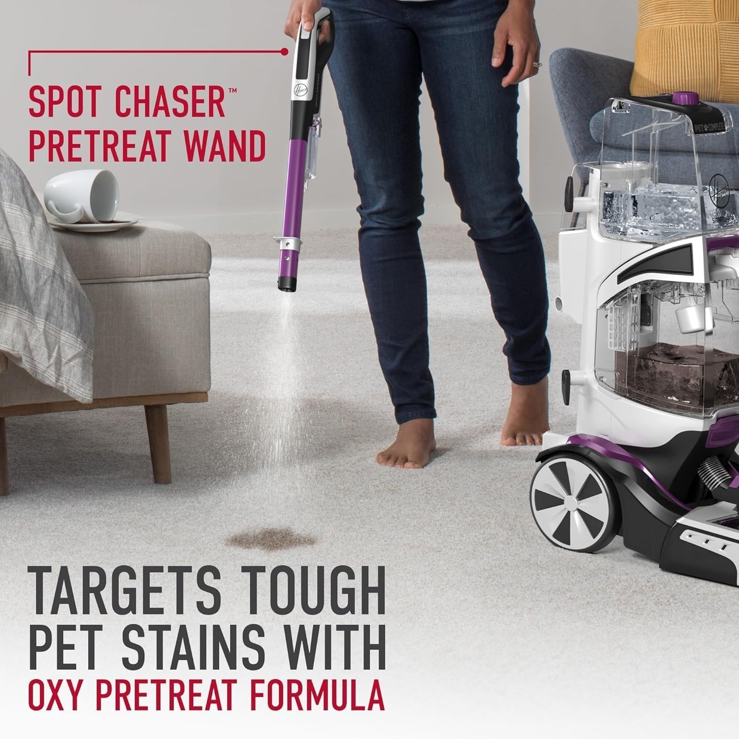 Hoover Smartwash Automatic Carpet Cleaner Machine, FH52000, Turquoise