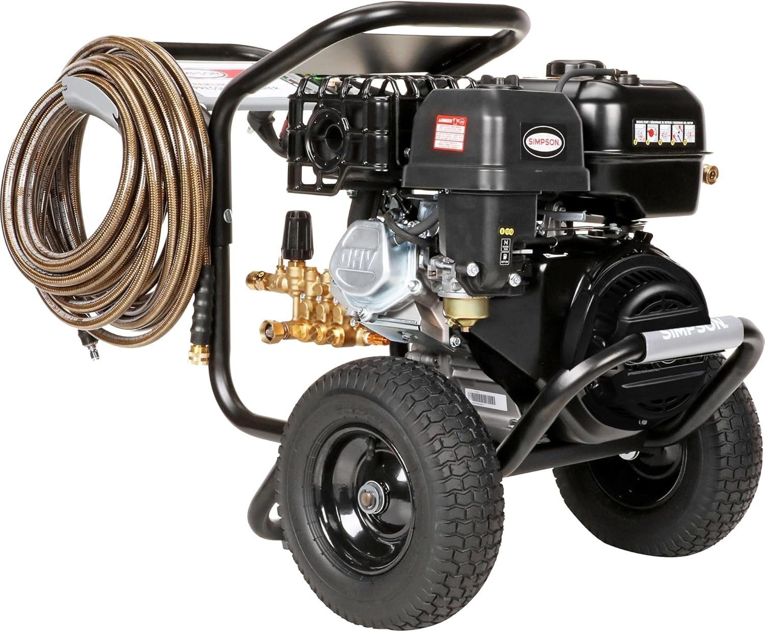 Simpson PowerShot PS60843 – 4400 PSI 4.0 GPM Commercial Gas Pressure Washer with 50 ft Hose | Cold Water, 49-State Compliant