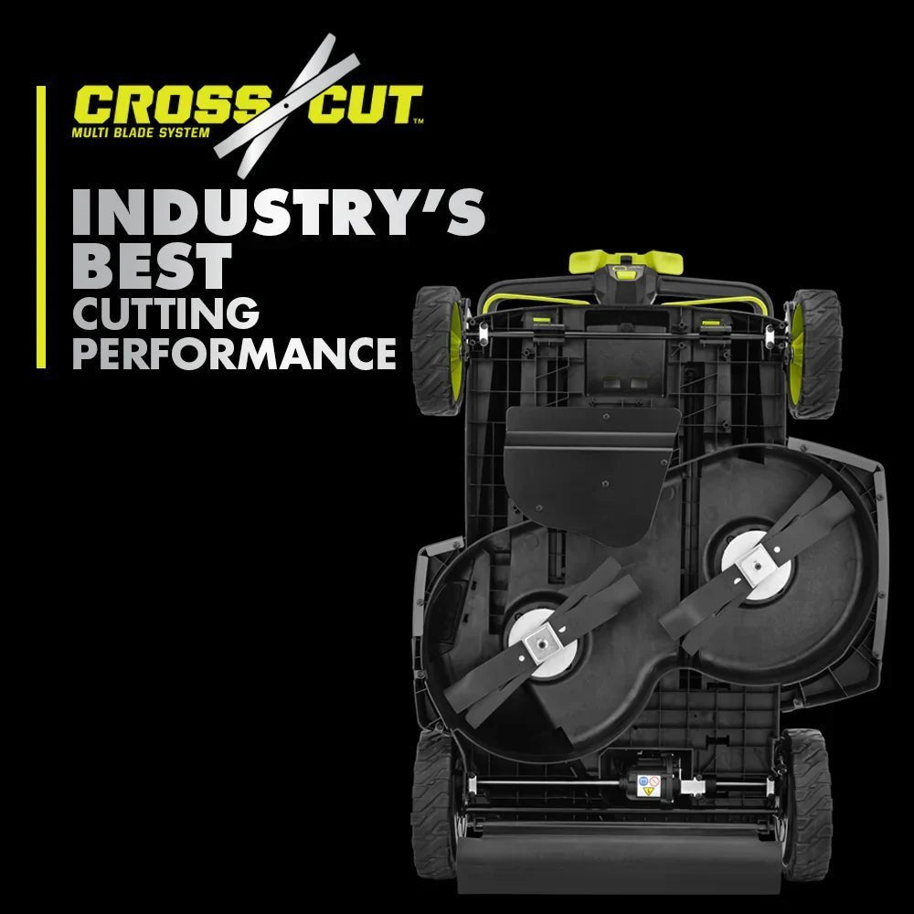 RYOBI 80v Hp brushless 30" self-propelled dual-blade lawn mower kit