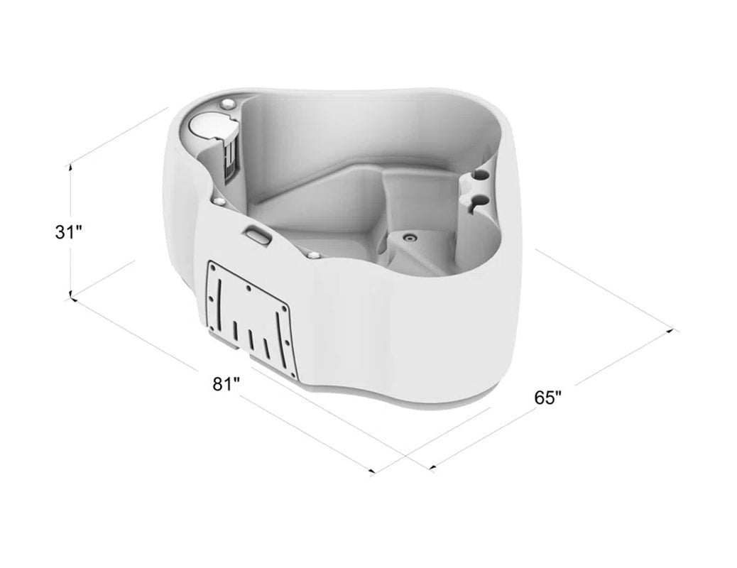 Premium AR300 2-Person 20-Jet Oval Plug & Play Tub with Ozonator, Powered by Jacuzzi Pumps