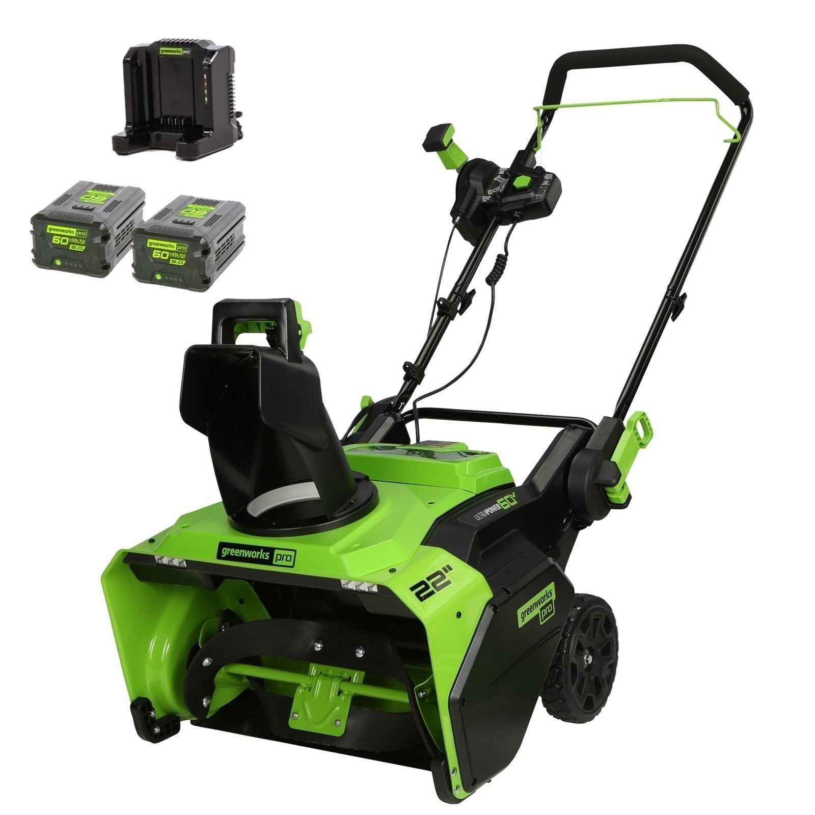 Greenworks 60V 22" Snow Blower Battery Powered Brushless