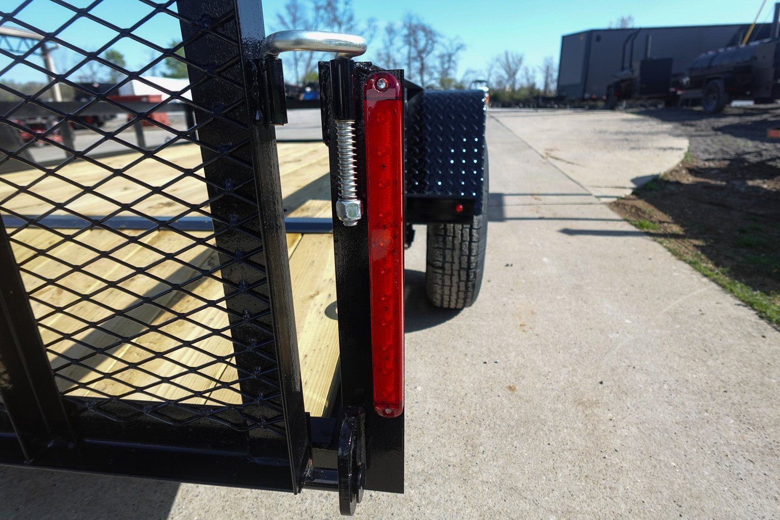 6′ 4" x 10 Utility Trailer Dovetail Powder Coated With Gate 3,500lb Axle
