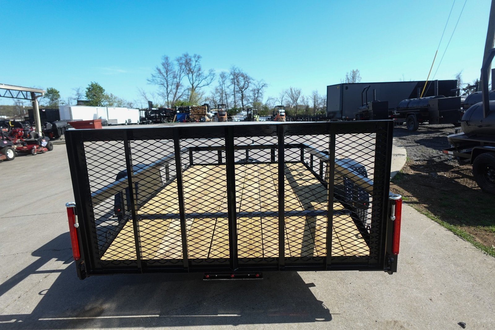 6′ 4" x 10 Utility Trailer Dovetail Powder Coated With Gate 3,500lb Axle