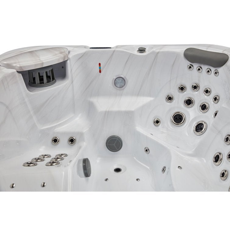 Danika 5-person 68-jet Tub With Bluetooth In Gray