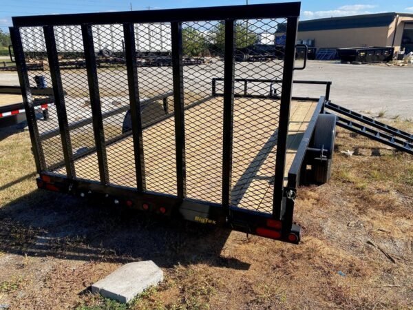 Big Tex 35SA-14BKRSX Single Axle ATV Trailer 83"x14′ Black