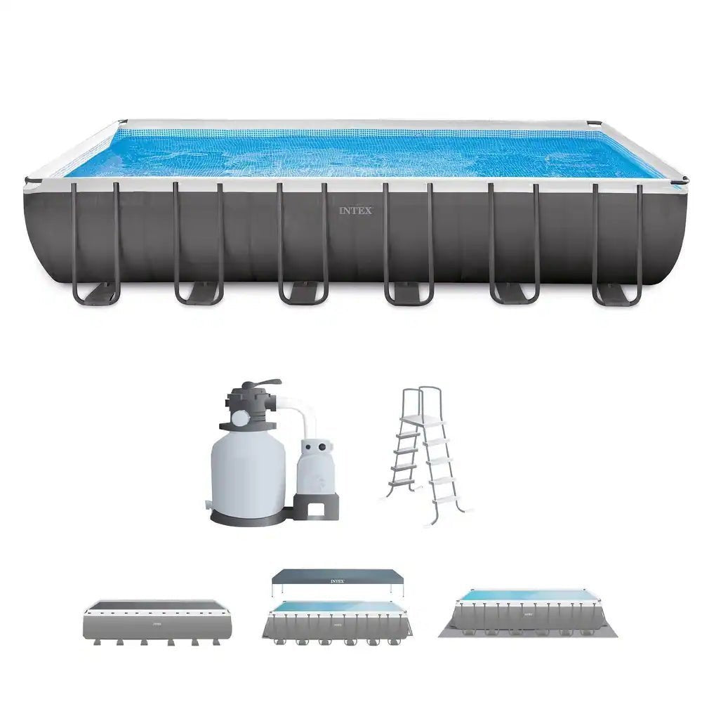 Intex 24′ x 12′ x 52" Rectangular 26363EH Ultra XTR Frame Swimming Pool Pump