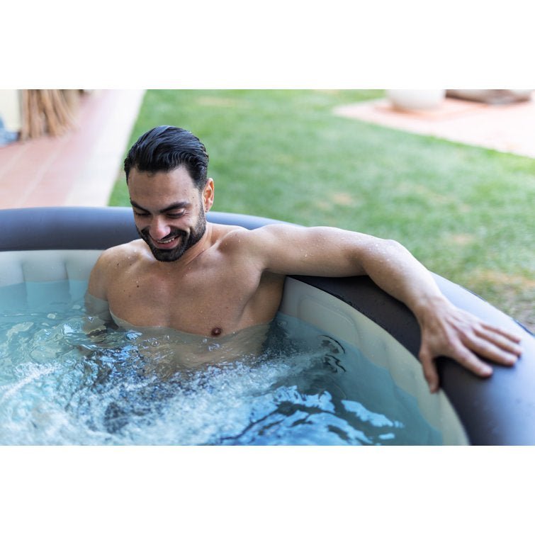 Mspa, Carlton, Muse Series, Self-Inflatable Tub & Spa, Hydromessage Jets & Air Bubble System, Round – 4 Persons