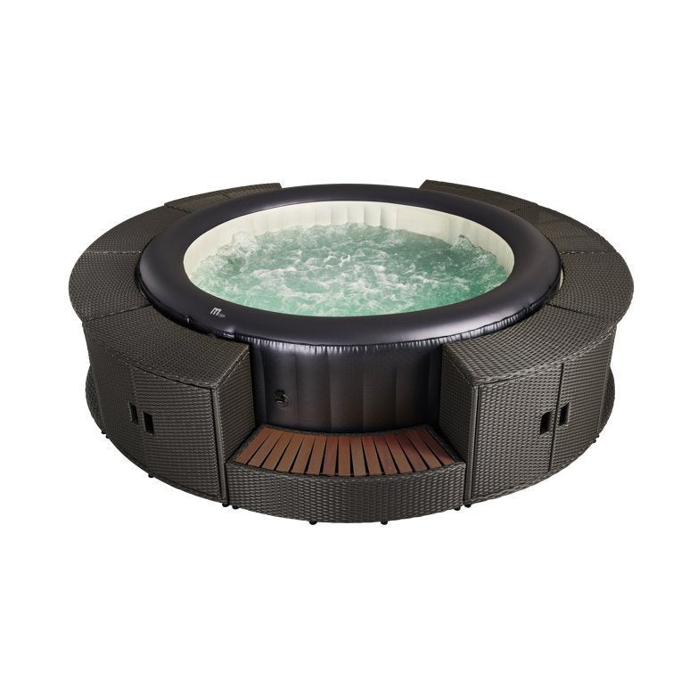 Mspa, Carlton, Muse Series, Self-Inflatable Tub & Spa, Hydromessage Jets & Air Bubble System, Round – 4 Persons