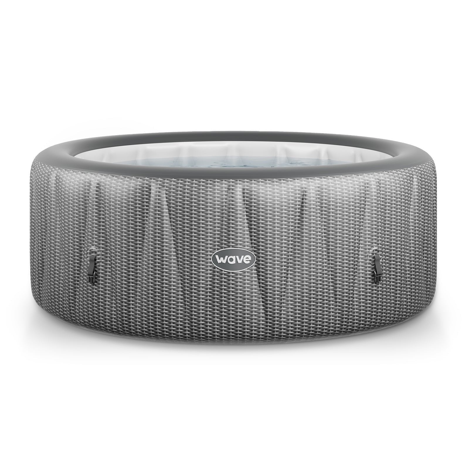Wave Atlantic 6-Person Inflatable Tub | Integrated Eco Heater | 130 Aquajet Massage System | Anti-Freeze Protection | Quick 15-Minute Setup | Gray ...