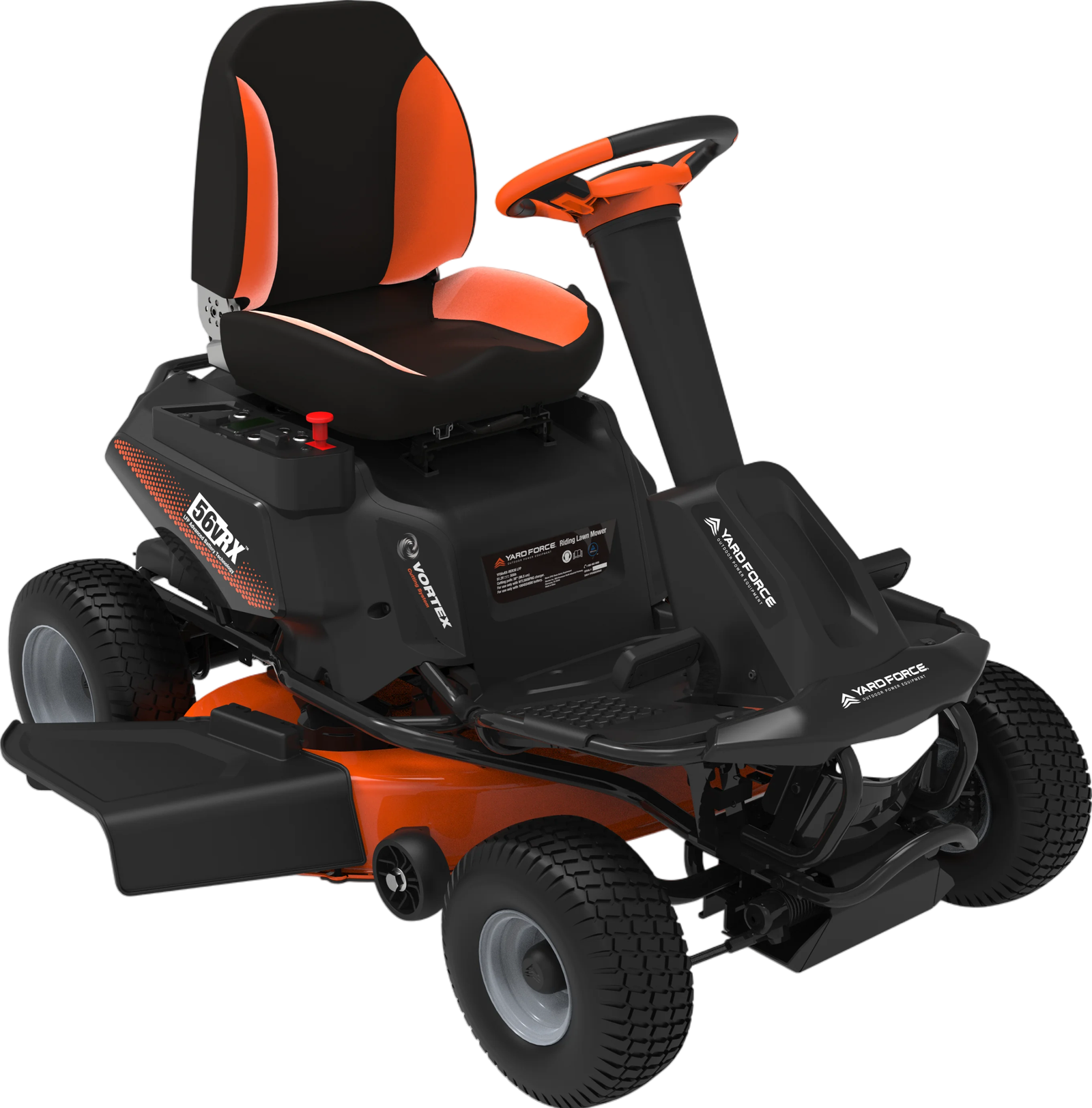 Yard Force Riding Lawn Mower 38" 56V LFP Battery-Powered YF56VRX New