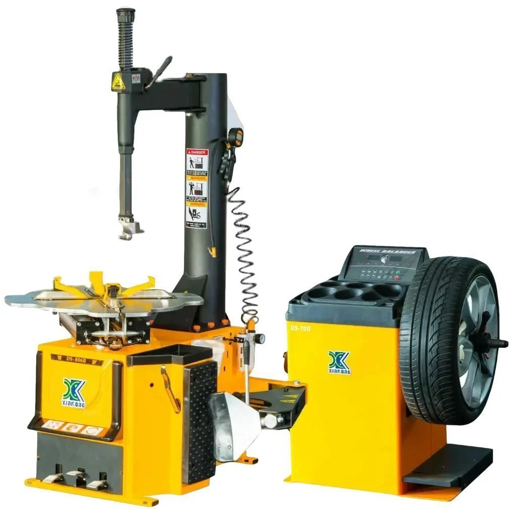1.5 HP Tire Changer Wheel Balancer Machine Combo Rim Clamp 14"-28"