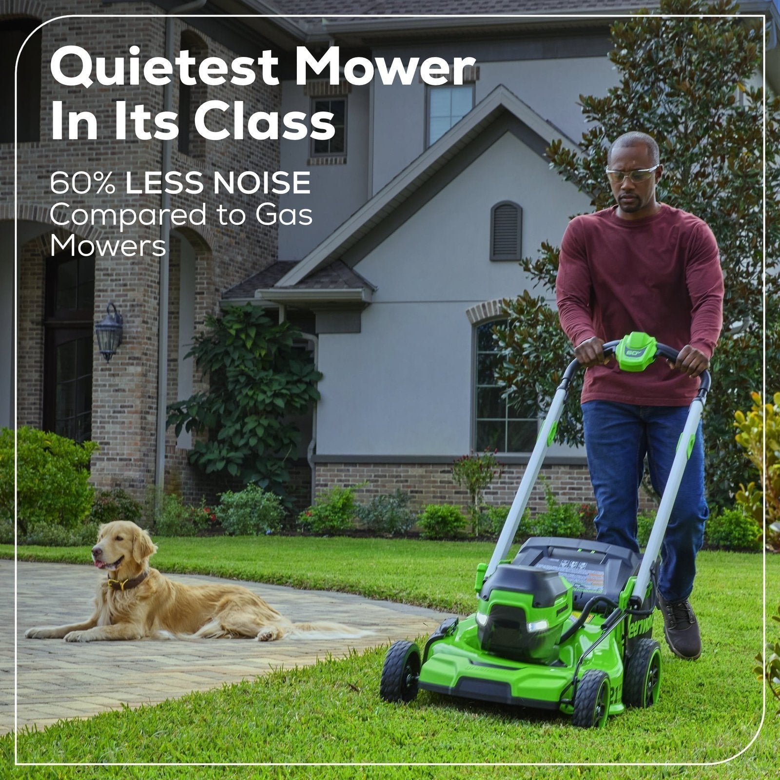 Greenworks 60V 21" Self Propelled Lawn Mower with (1) 8.0 Ah Battery & Rapid Charger 2546402