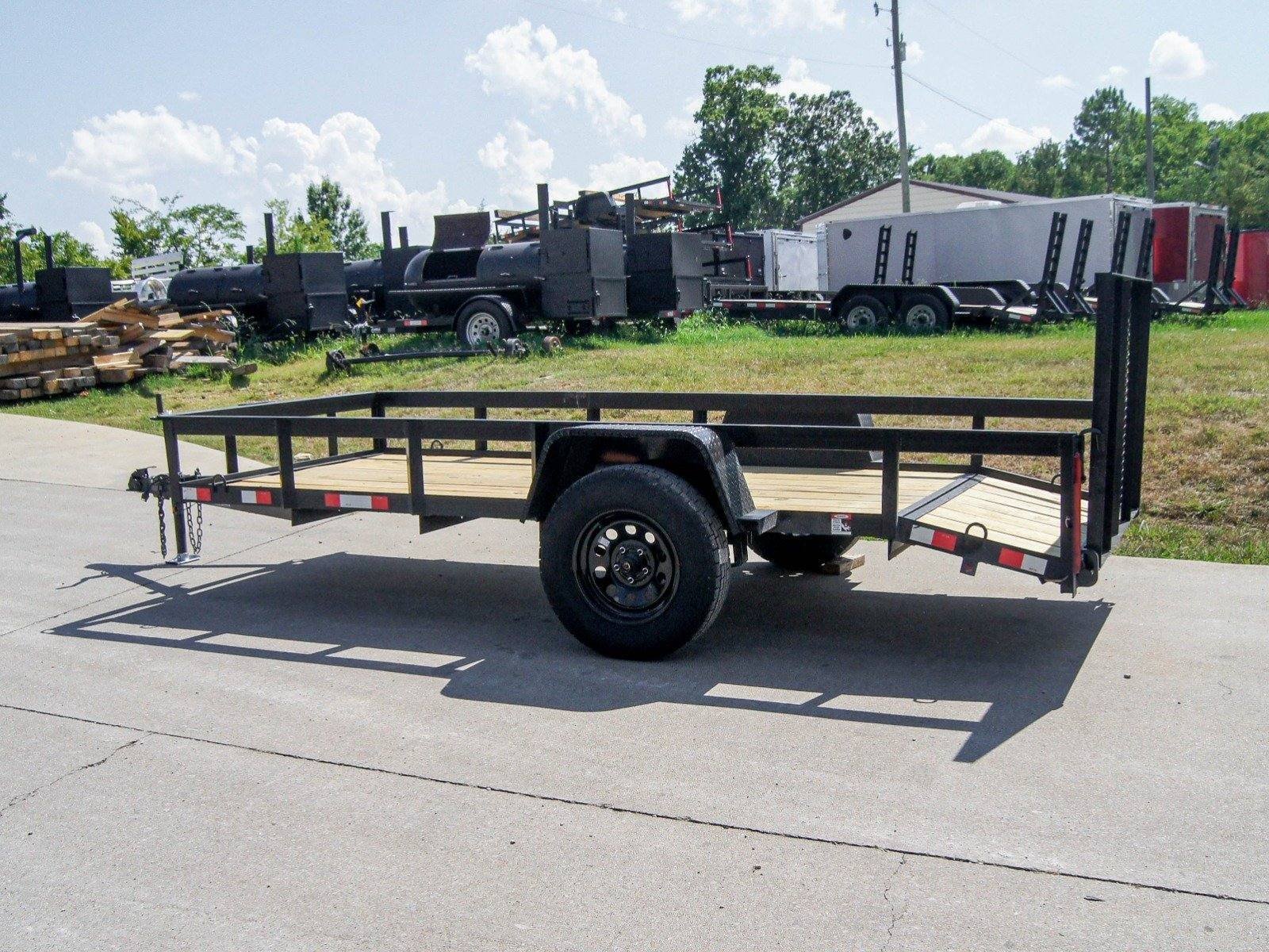 5×12 Powder Coated Dovetail Utility Trailer 3500lb Axle