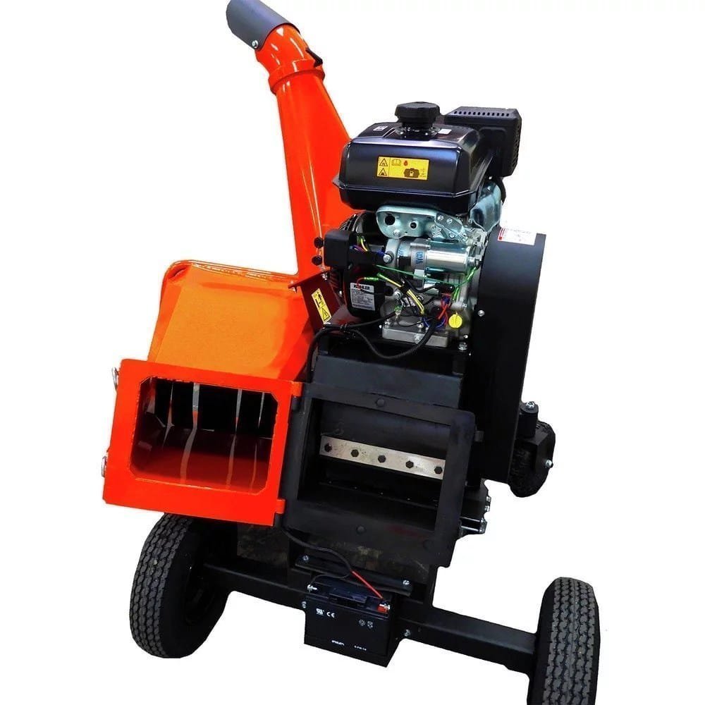 Detail K2 Opc566E 6 in – 14HP Kinetic Wood Chipper with Electric Start and Auto Blade Feed KOHLER CH440 Command PRO Commercial Gas Engine