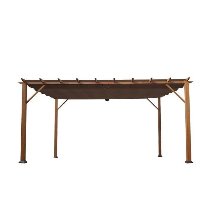 Verona 16 Ft. W x 11 Ft. D Aluminum Pergola with Canopy