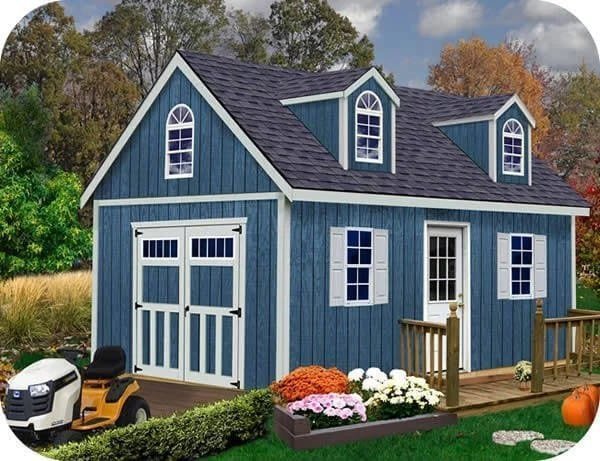 Best barns Hampton 12×24 Wood Storage Shed Kit Installation Included