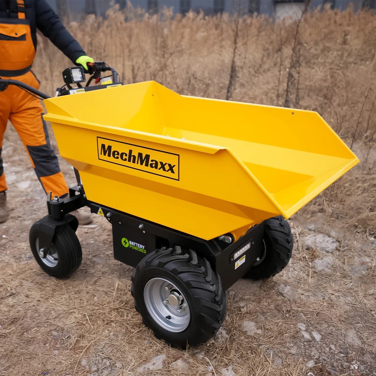 MechMaxx 1100 lb Electric Mini Dumper, 48V 1000W Brushless – Model E50
