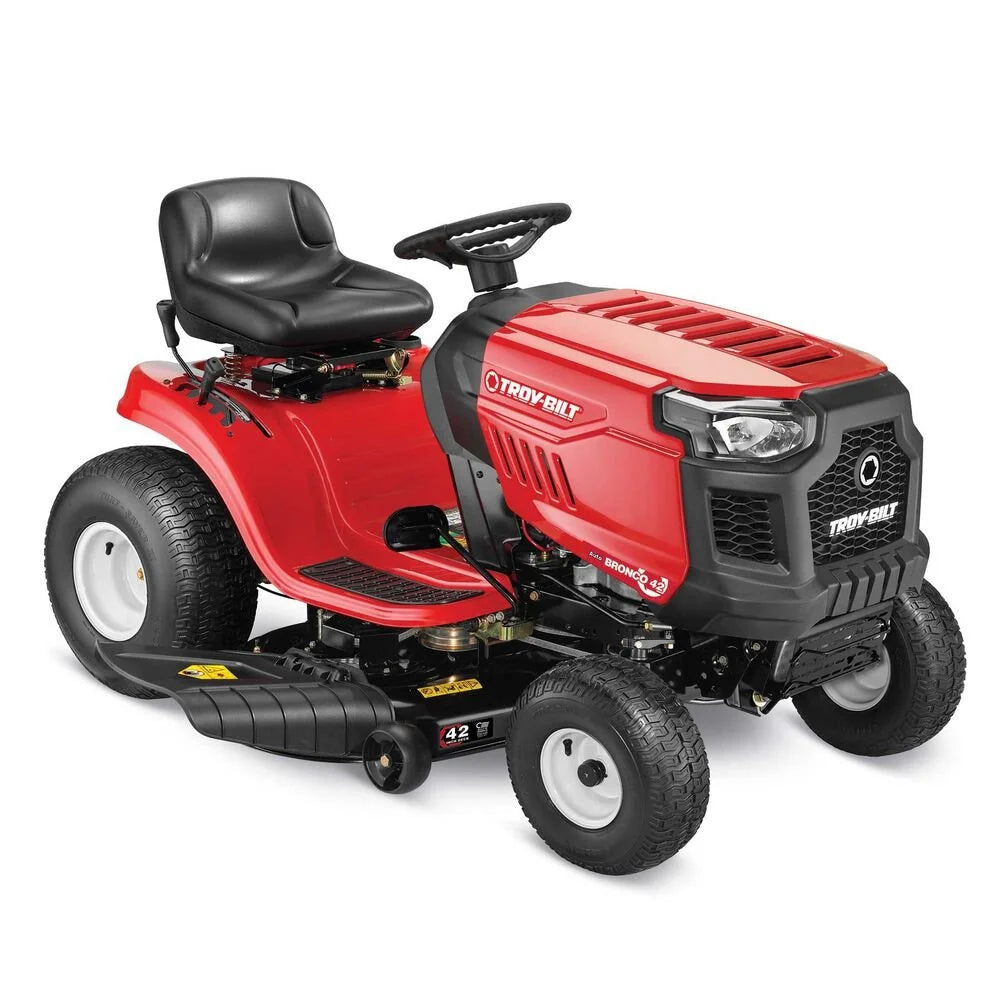Troy-Bilt Bronco 42" Riding Lawn Mowers.