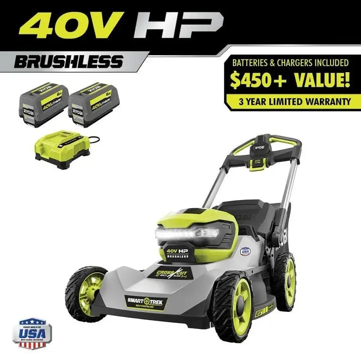40V HP Brushless 21" Self-Propelled Multi-Blade Mower Kits.