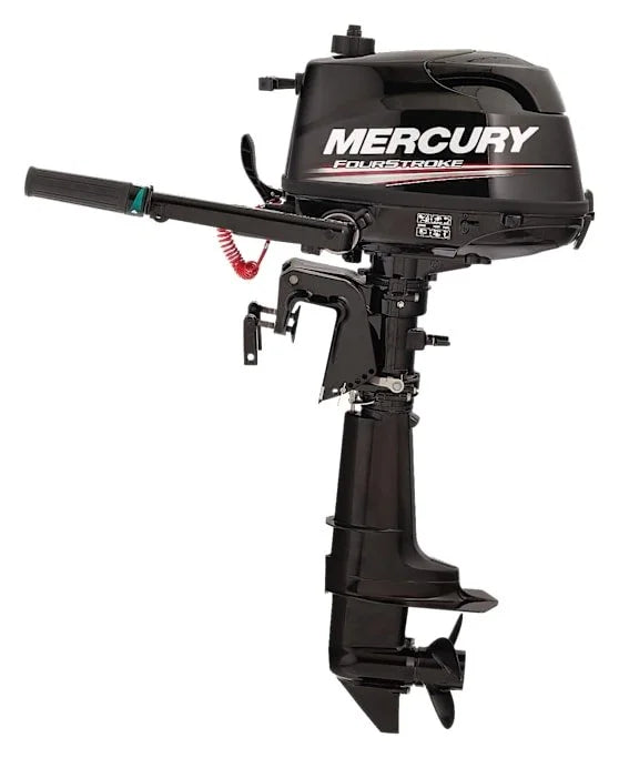 Mercury 5hp Tiller FourStroke Outboard – 15" Shaft, Manual Tilt/Trim, Manual Start