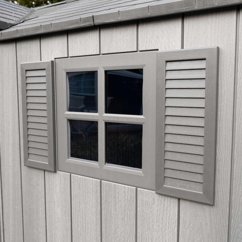 15 Ft. x 8 Ft. High-Density Polyethylene (Plastic) Steel Reinforced Outdoor Storage Shed