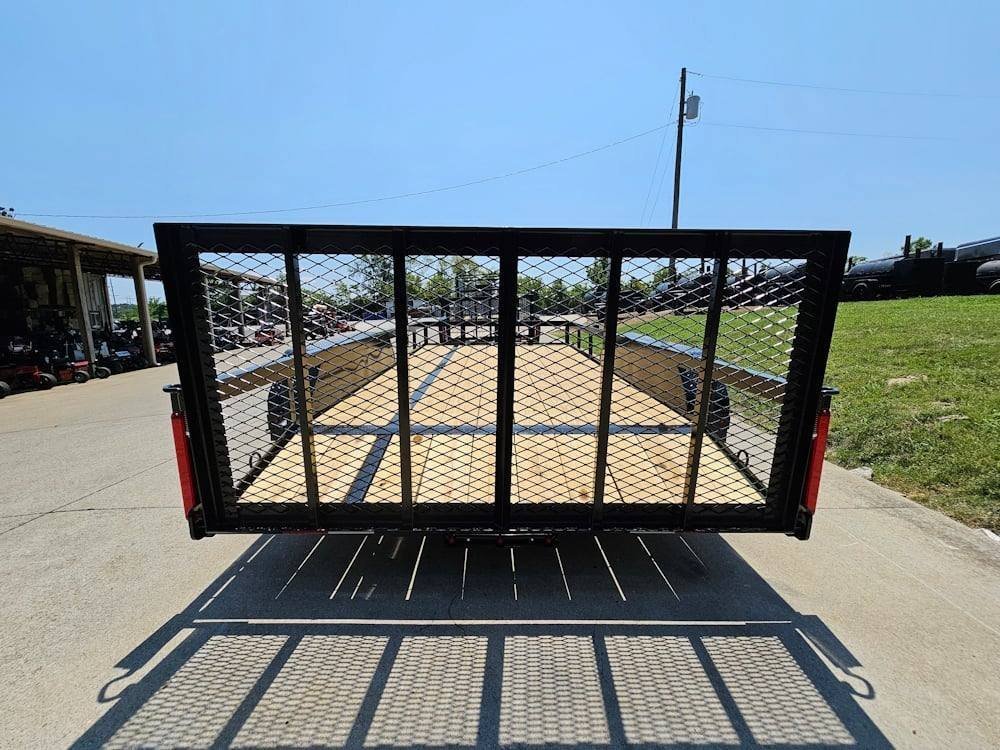 6’4" x 14 Utility Trailer Powder Coated Dovetail (2) 3500 Axles 7k GVWR