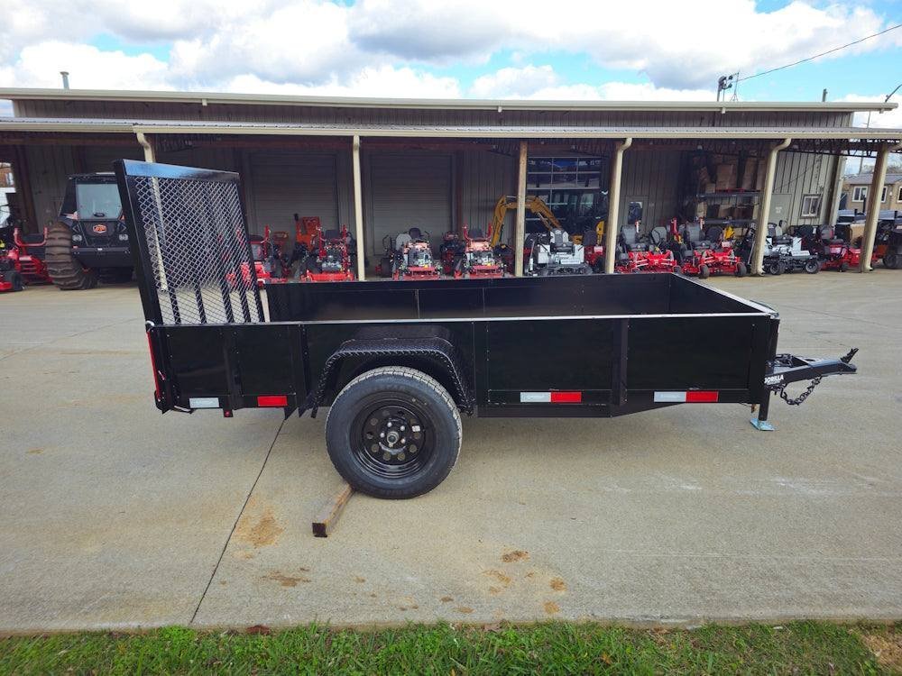5′ X 10′ Utility Trailer Straight Deck 18" Sides Tall Gate