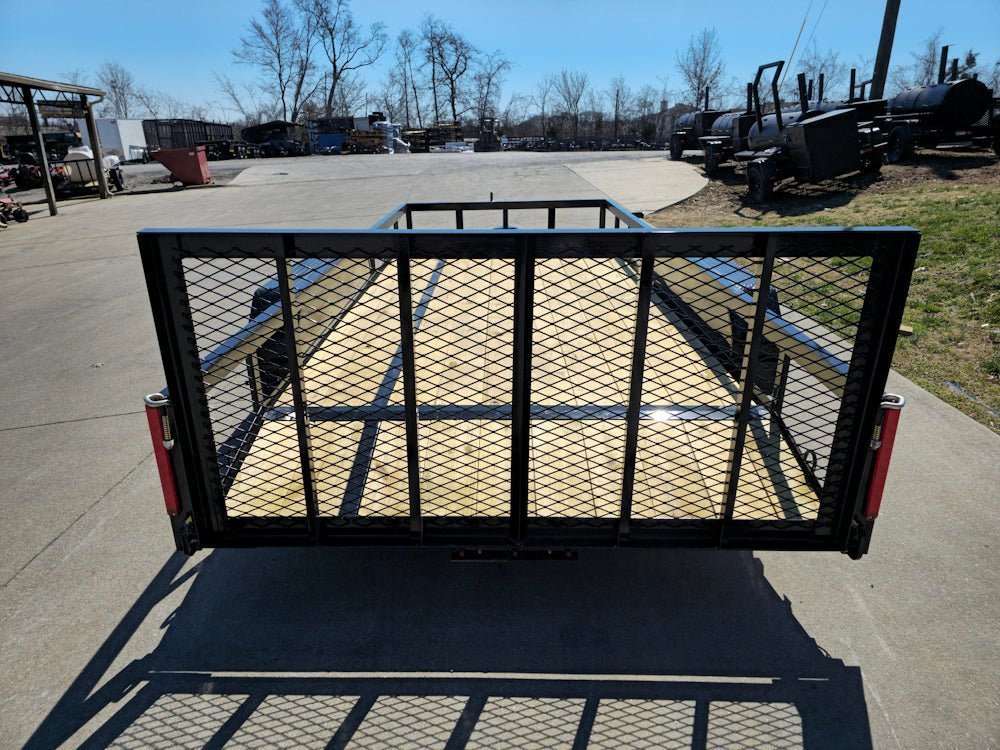 6’4" x 16 Utility Trailer Double Axle Dovetail With Gate Powder Coated (2) 3500lb Axles