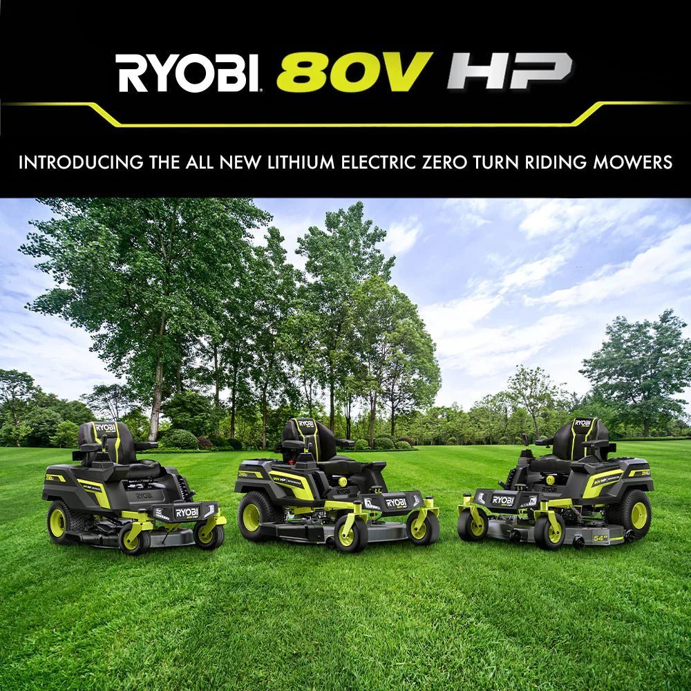 80V Max HP Lithium 54" Brushless Electric Zero Turn Lawn Mower