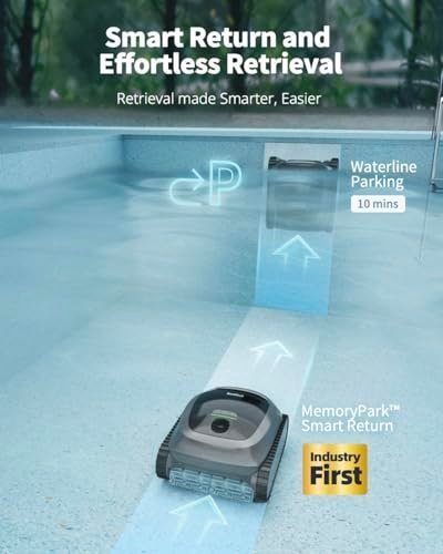 Beatbot AquaSense Cordless Robotic Pool Vacuum Cleaner – Intelligent Path Opimization, Cleans Floor, Walls, and Waterline – Ideal for Above & In-Gr...