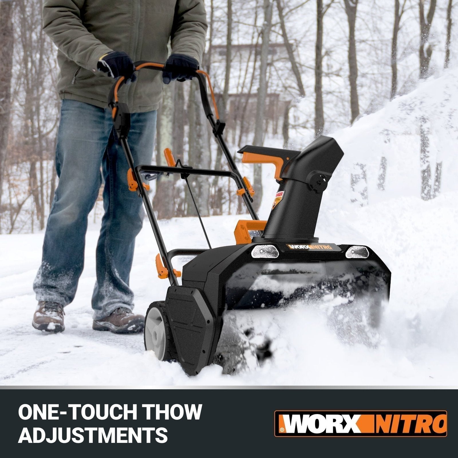Worx WG471 40V Power Share 20" Cordless Snow Blower with Brushless