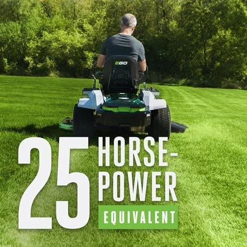 EGO Power+ Electric Riding Lawn Mower, 52" Deck with Zero Turn Radius, Includes (6) 56V 12.0Ah Batteries and Chargers – ZT5207L