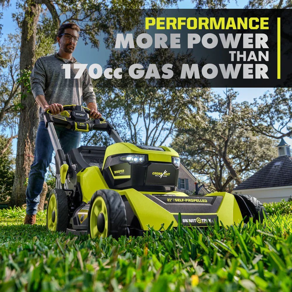 RYOBI 40v Hp brushless 21" self-propelled AWD dual-blade mower kit