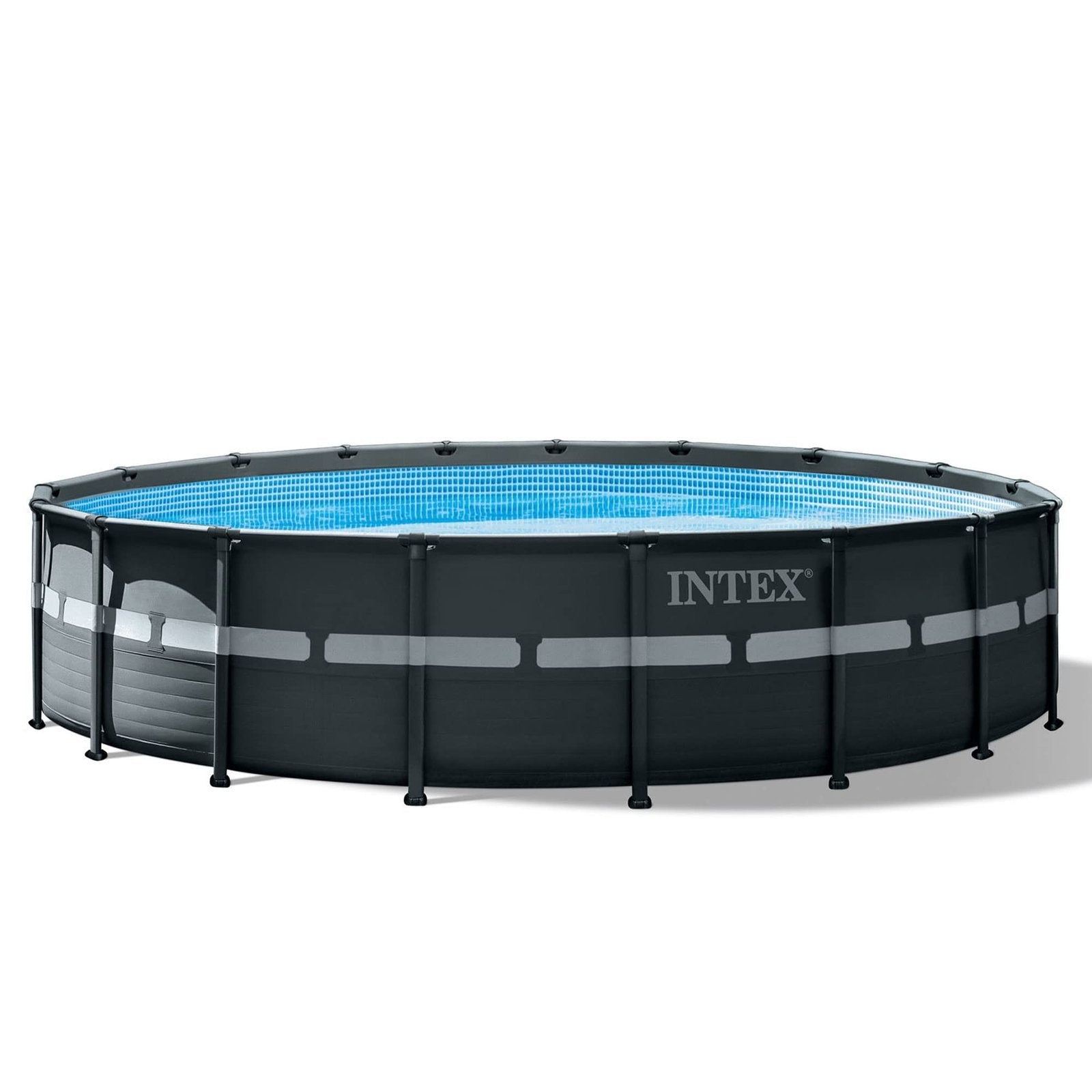 Intex Ultra XTR Frame 18′ x 52" Above Ground Swimming Pool with Sand Filter Pump, Ladder, Cover, & Maintenance Accessory Kit with Vacuum and Skimmer