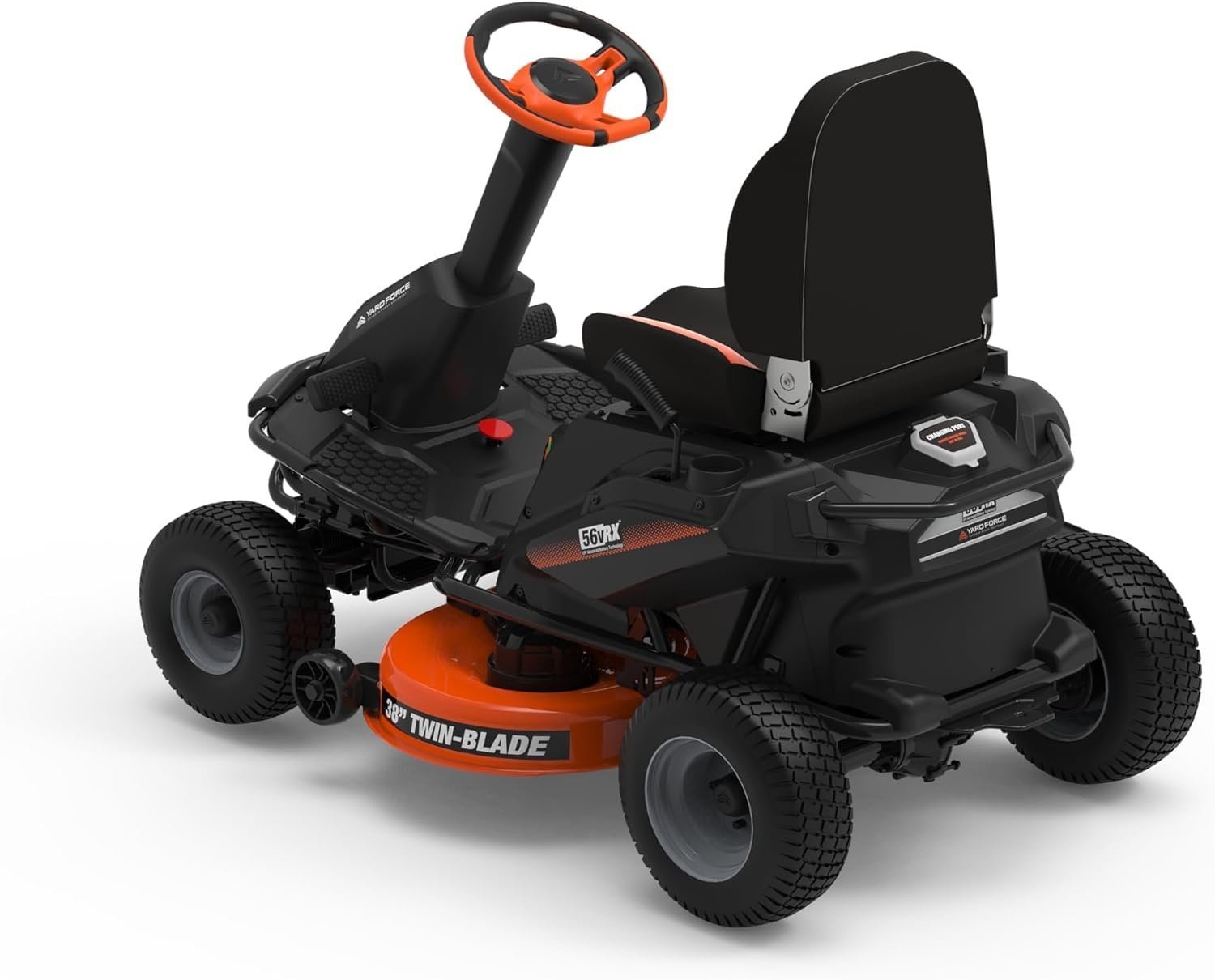Yard Force Riding Lawn Mower 38" 56V LFP Battery-Powered YF56VRX New