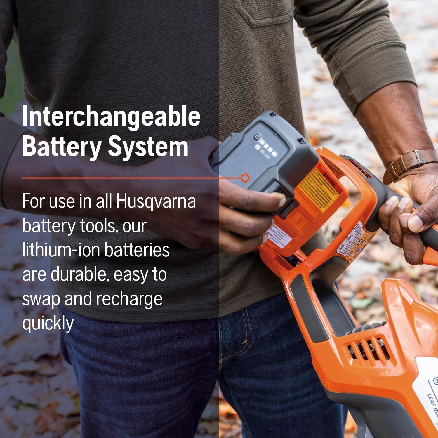 Husqvarna Leaf Blaster 350iB Cordless Leaf Blower 200 MPH, 40V Battery Included