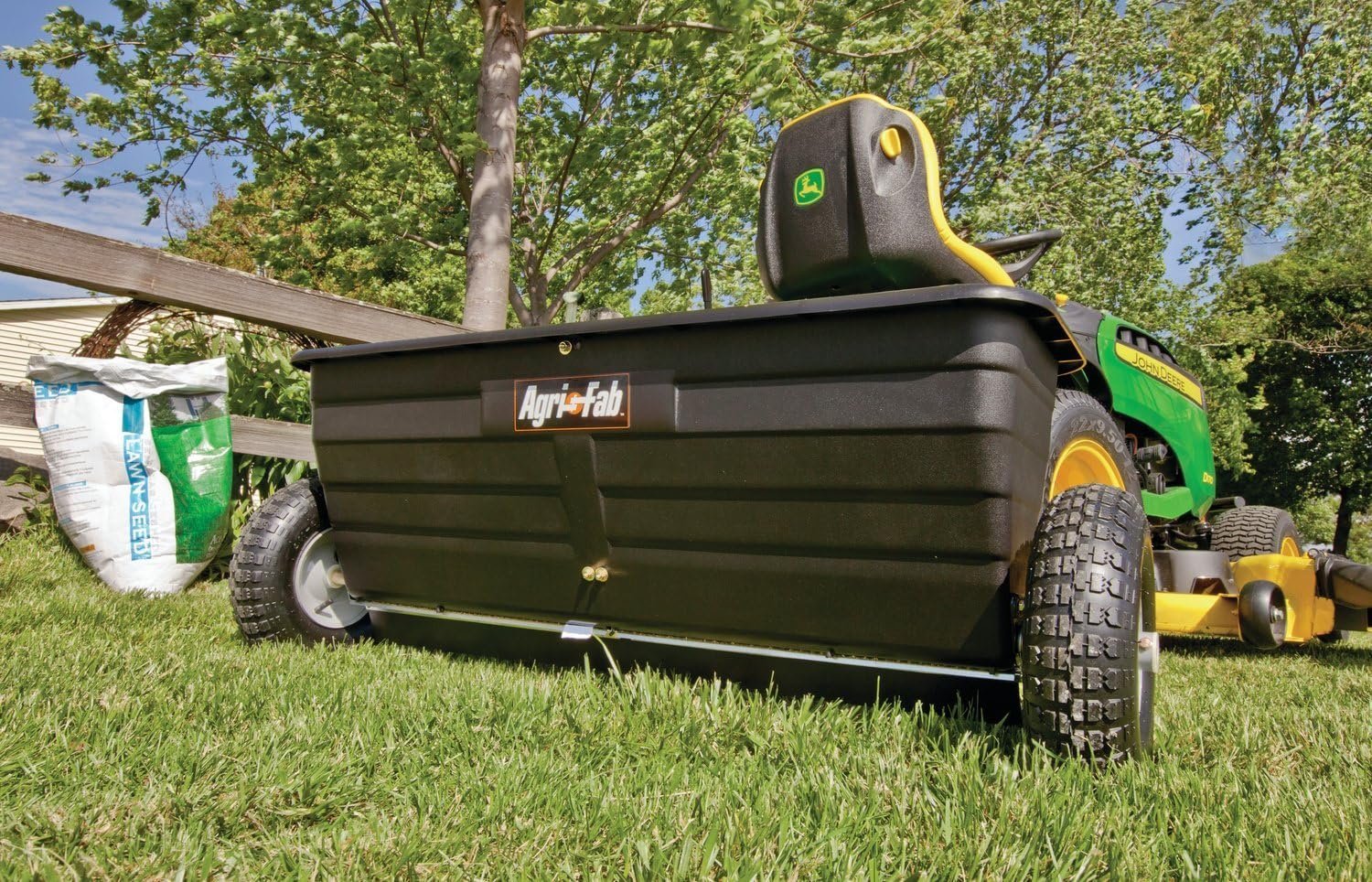 Agri-Fab 45-0543 Tow-Behind 100 lb Lawn & Garden Spiker Seeder Spreader